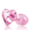 Crystal Heart Butt Plug - Pink