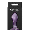 Crystal Heart Butt Plug - Purple