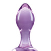 Crystal Heart Butt Plug - Purple