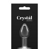 Crystal Desires Glass Heart Gem Butt Plug Small - Red