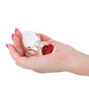 Crystal Desires Glass Heart Gem Butt Plug Medium - Red