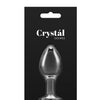 Crystal Desires Glass Round Gem Butt Plug Medium - Rainbow