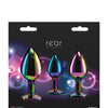 Rear Assets Rainbow Heart Gem Anal Trainer Kit - Multi Color