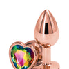 Rear Assets Rose Gold Heart Small - Rainbow