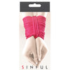 Sinful 25' Nylon Rope - Pink