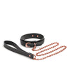 Bondage Couture Collar & Leash - Black