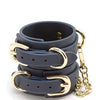 Bondage Couture Vinyl Wrist Cuff - Blue