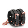 Bondage Couture Ankle Cuffs - Black