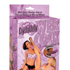 Crystal Jelly Vibrating Power Cock w/Harness - Lavender