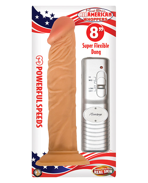 Real Skin All American Whoppers 8" Vibrating Dong