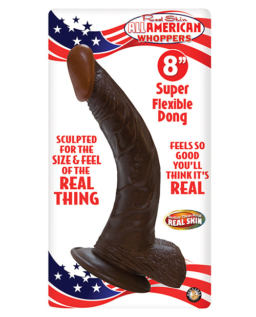 Real Skin Afro American Whoppers 8" Dong w/Balls
