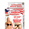 Real Skin 8" Dong All American Whoppers w/Universal Harness