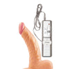 All American Mini Whoppers Vibrating 5" Curved Dong w/Balls - Flesh