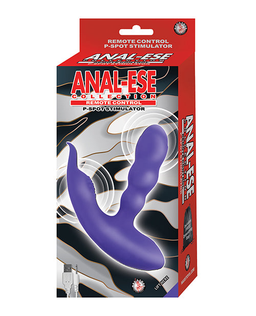 Anal-Ese Collection Remote Control P-Spot Stimulator - Purple