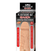Natural Realskin Vibrating Penis Xtender - White