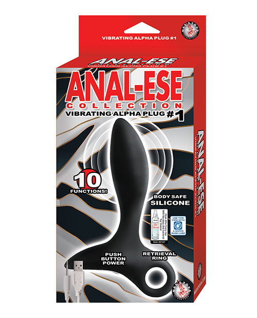 Anal-Ese Collection Vibrating Alpha Plug #1 - Black