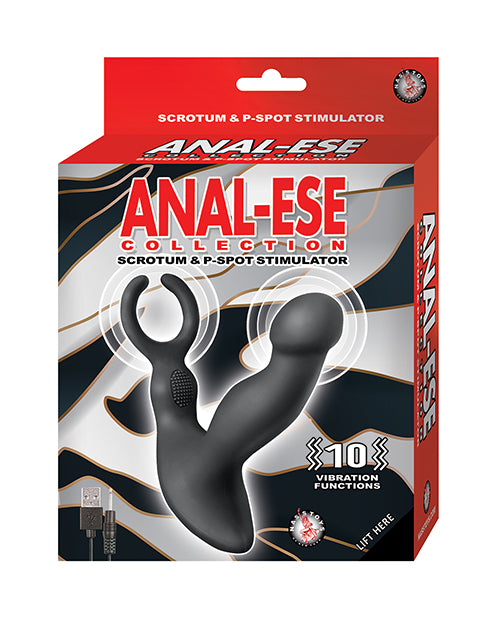 Anal-Ese Collection Scrotum & P-Spot Stimulator - Black