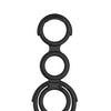 My Cock Ring Quattro Cock & Scrotum Rings - Black