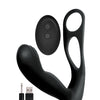Butts Up Prostate Massager w/Scrotum & Cockring - Black