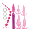 Pink Elite Collection Anal Play Kit - Pink