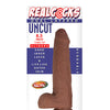 Realcocks Dual Layered Uncut Sliders 8.5" Thin Tip - Brown