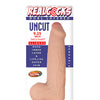 Realcocks Dual Layered Uncut Sliders 9.25" Thick Shaft - White