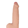 Realcocks Dual Layered Uncut Sliders 9.25" Thick Shaft - White