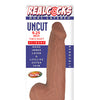 Realcocks Dual Layered Uncut Sliders 9.25" Thick Shaft - Brown