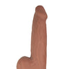 Realcocks Dual Layered Uncut Sliders 9.25" Thick Shaft - Brown