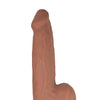 Realcocks Dual Layered Uncut Sliders 9.25" Thick Shaft - Brown