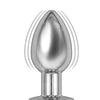 Ass-Sation Remote Vibrating Metal Plug - Silver
