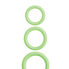 Enhancer Silicone Cockrings - Glow in the Dark Green