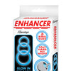 Enhancer Silicone Cockrings - Glow in the Dark Blue