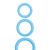 Enhancer Silicone Cockrings - Glow in the Dark Blue