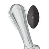 Ass-sation Remote Vibrating Metal Anal Bulb - Silver