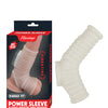 Vibrating Power Sleeve Ribbed Fit - White