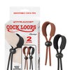 Cock Loops Adjustable Cock Ties - Brown/Black