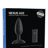 Nexus Ace Remote Control Butt Plug Large - Black