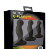 Nexus G Play Trio Rechargeable Massagers - Black