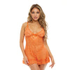 Valentine Soft Cup Lace Babydoll & G-String Dragon Fire LG