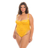 Lexi High Leg Lace Teddy Gold Fusion 1X