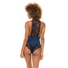 Claribel Ribbed Jersey Romper Estate - Blue/Black