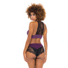 Claribel Ribbed jersey Bralette & Boyshort Italian Plum L/XL