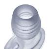 Oxballs Glowhole 2 Hollow Buttplug w/LED Insert Large - Clear