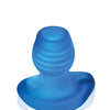 Oxballs Glowhole 1 Hollow Buttplug w/LED Insert Small - Blue Morph