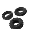 Oxballs Bonemaker 3 Pack Cockring Kit - Black