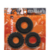 Oxballs Bonemaker 3 Pack Cockring Kit - Black