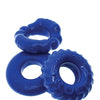 Oxballs Bonemaker 3 Pack Cockring Kit - Pool blue