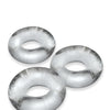 Oxballs Fat Willy 3 Pack Jumbo Cock Rings - Clear