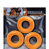 Oxballs Fat Willy 3 Pack Jumbo Cock Rings - Orange